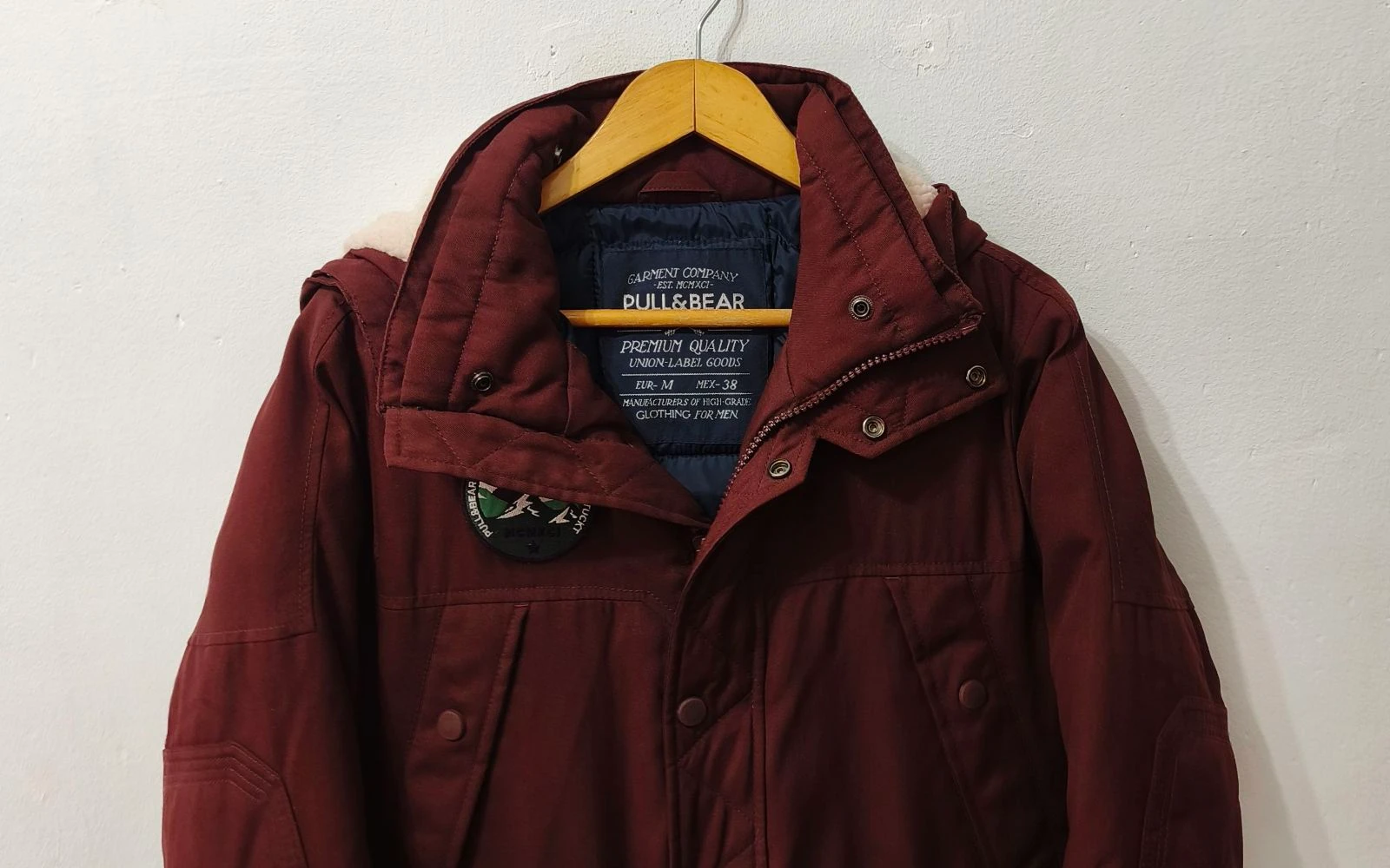 Bordeaux Pull&Bear men's jacket Size M – photo 3
